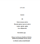 Əsərlər III cild