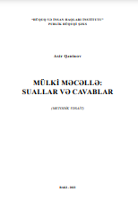 Mülki Məcəllə: suallar və cavablar (metodik vəsait)