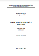 Vaqif Məhərrəm oğlu Abbasov: biblioqrafik göstərici