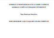 Məktəbəqədər yaşlı uşaqların ailədə tərbiyəsi