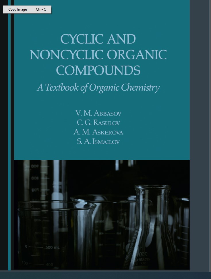 Cyclic and Noncyclic Organic Compounds:  A Textbook of Organic Chemistry
