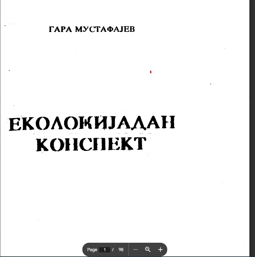 Ekologiyadan konspekt