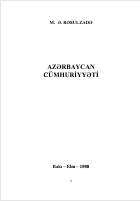 AZƏRBAYCAN   CÜMHURİYYƏTİ 