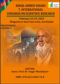 Hodja Akhmet Yassawı 7. International Congress On Scientific Research Volume 2