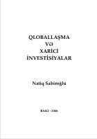 QLOBALLAŞMA  VƏ  XARİCİ  İNVESTİSİYALAR 