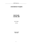 Seçilmiş əsərləri: iki cilddə - II cild