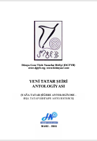 YENİ TATAR ŞEİRİ  ANTOLOGİYASI (YAÑA TATAR ŞİĞERE ANTOLOGİYӘSE -  ЯҢА ТАТАР ШИГЫРЕ АНТОЛОГИЯСЕ) 