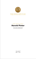 NOBEL MÜKAFATI LAUREATI HAROLD PİNTER (Seçilmiş əsərləri)