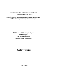 Gəlir vergisi 