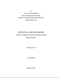 Kuranda ahlak ilkeleri-tevrat zebur ve incille mukayeseli bir çalışma
