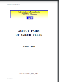 Aspect pairs of Czech verbs