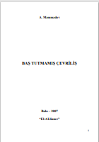 BAŞ TUTMAMIŞ ÇEVRİLİŞ