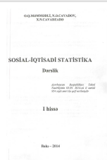 Sosial-İqtisadi Statistika Dərslik I hissə