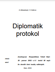 Diplomatik protokol. Dərslik