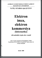 Elektron imza, elektron kommersiya: informatika