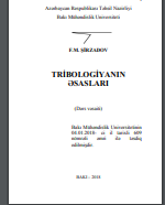 Tribologiyanın əsasları. Dərs vəsaiti