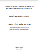 “TƏSƏVVÜFƏ DAİR 100 SUAL” 