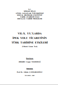 VII.-X.YY.’larda ipek yolu ticaretinin türk tarihine etkileri 