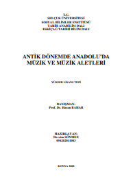 ANTIK DÖNEMDE ANADOLU’DA  MÜZIK VE MÜZIK ALETLERI