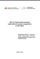 2015-ci il üçün kitabxanalarda təşkil ediləcək seminar-məşğələlərin təxmini planı