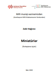 Miniatürlər: (fortepiano üçün) 
