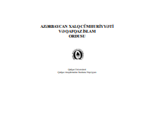AZƏRBAYCAN XALQ CÜMHURİYYƏTİ VƏ QAFQAZ İSLAM ORDUSU