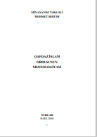 QAFQAZ İSLAM ORDUSUNUN XRONOLOGİYASI