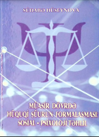 Müasir dövrdə hüquqi şüurun formalaşması: sosial-psixoloji təhlil.