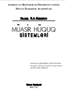 Müasir hüquq sistemləri