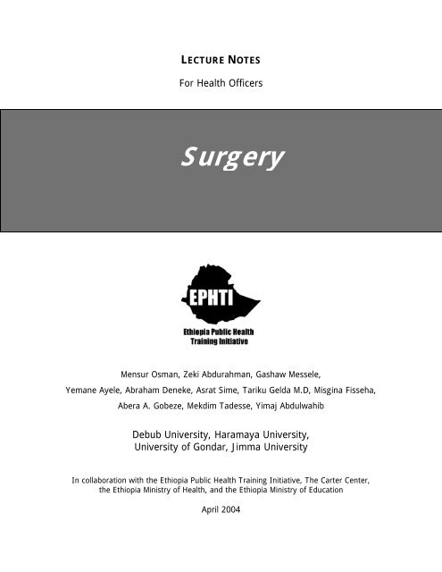 Surgery – The Carter Center