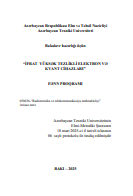 İfrat yüksək tezlikli elektron və kvant  cihazları (fənn proqramı)