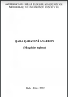 QARA QARAYEVİ ANARKƏN (Məqalələr toplusu)