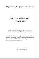AVTOMATİKANIN  ƏSASLARI (Ali məktəblər üçün dərs vəsaiti)