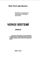 VERGİ SİSTEMİ DƏRSLİK