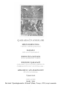Qarabağnamələr. III kitab