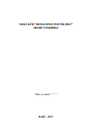 DƏLİ KÜR ROMANININ POETİK DİLİ ƏDƏBİ TƏNQİDDƏ