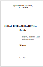 SOSİAL-İQTİSADİ STATİSTİKA Dərslik II hissə