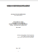 XVIII əsrin II yarısı - XIX əsrin əvvəllərində Quzey Azərbaycan xanlıqlarında sosial-iqtisadi münasibətlər