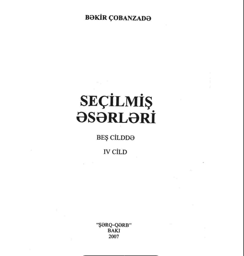 Seçilmiş əsərləri 5-cilddə 4-cü cild